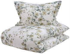 Turiform sängkläder - 140x200 cm - Lilly Beige - Blommiga sängkläder - 100% bomull satin bäddset